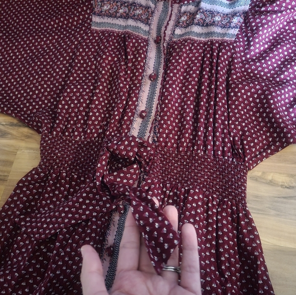 Vintage 70s Boho Peasant Dress - Picture 8 of 11
